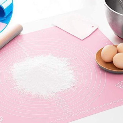 Tấm thảm lót silicon có chia vạch hỗ trợ làm bánh nhào bột trộn bột đa năng