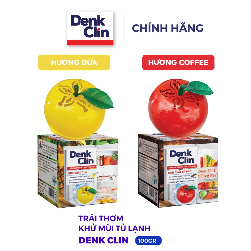 Trái thơm khử mùi tủ lạnh Denkclin 100gr