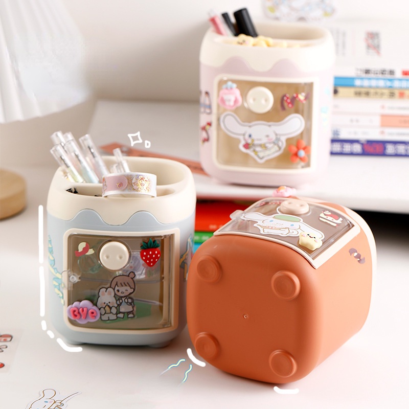 Ống Đựng Bút Hình Chú Heo Dễ Thương Sáng Tạo