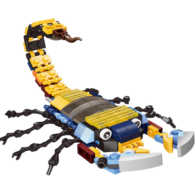 LEQIAZHIXING Bộ Đồ Chơi Lắp Ráp Lego Hình Côn Trùng 12 Trong 1 Cho Bé