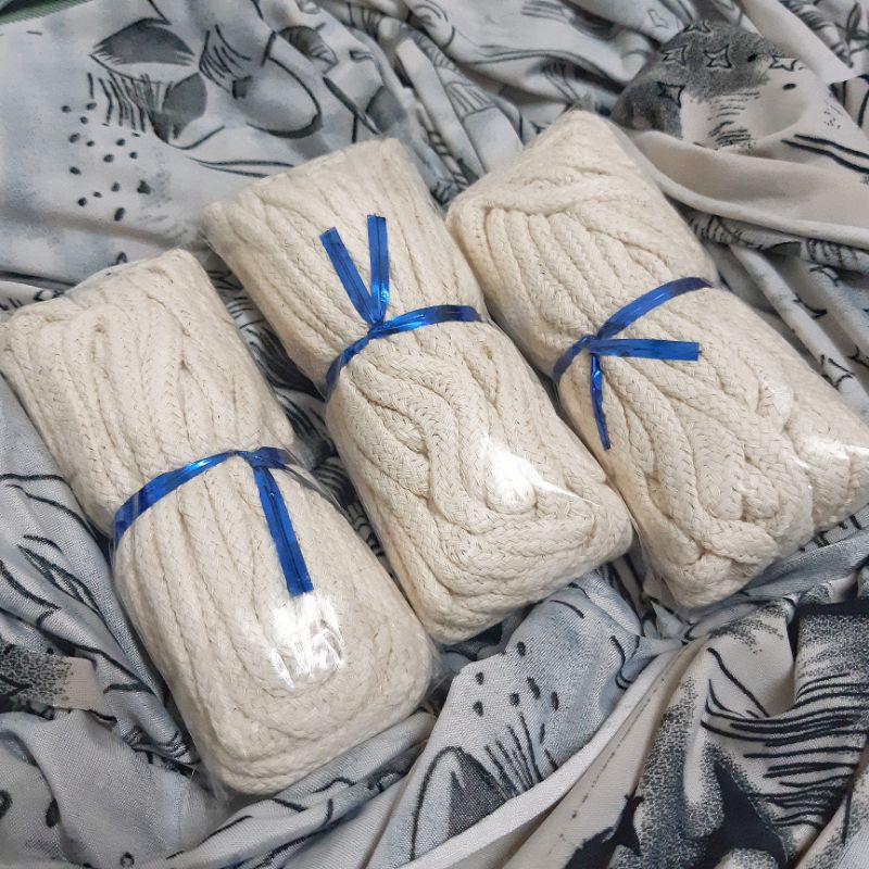 Bấc đèn cồn tim đèn dầu, dây bông 4mm-4.9mm loại 2