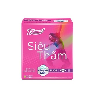 Băng vệ sinh Diana Maxi siêu thấm có cánh gói 8 miếng