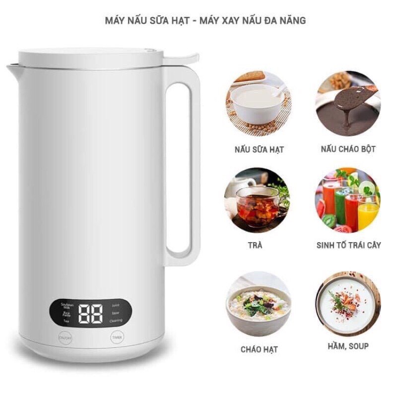 MÁY LÀM SỮA HẠT MINI BROWTON - Máy Xay Nấu Đa Năng -Sữa Hạt, Sữa Đậu Nành Dung tích 350ml