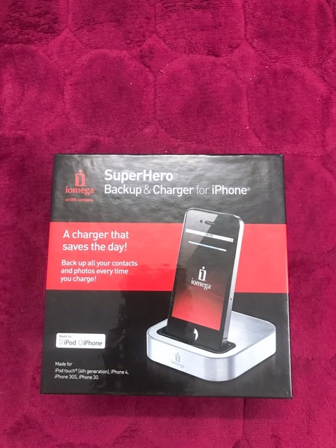 Dock Sạc Ipod & Iphone SUPER HERO  Full box