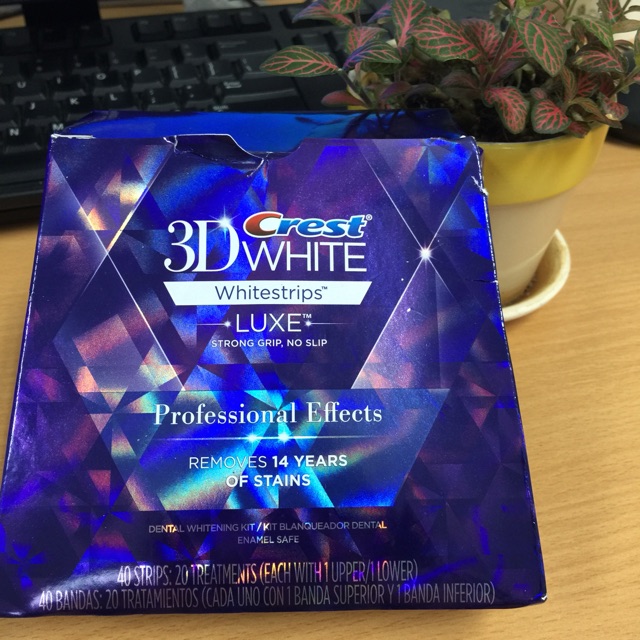 Combo 4 miếng dán trắng răng 3d crest white mỹ