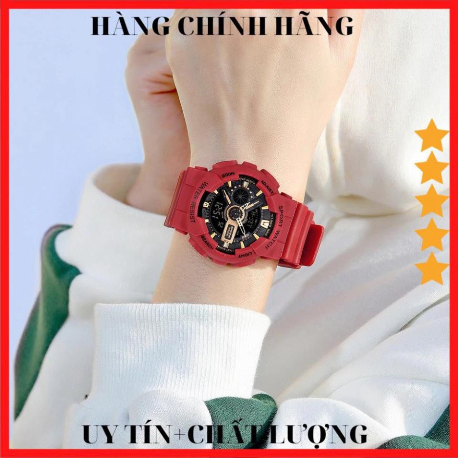 M09 [ HÀNG CAO CẤP ] Đồng hồ Nữ thể thao SANDA JAPAN, Chạy hai Máy Cao Cấp Của Nhật, chống nước Rất rẻ 4 V071