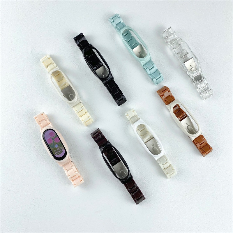 Dây Đeo Nhựa Cho Đồng Hồ Thông Minh Xiaomi Mi Band 6 / 5 4 / 3 / 7