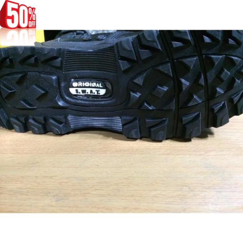 FALE SALE Giày Boot LÍNH MỸ SWAT Cao Cổ Phong Cách Quân Đội Du Lịch Dã Ngoại Có Sẵn ⚡ CHẤT sịn : new L ! ' !