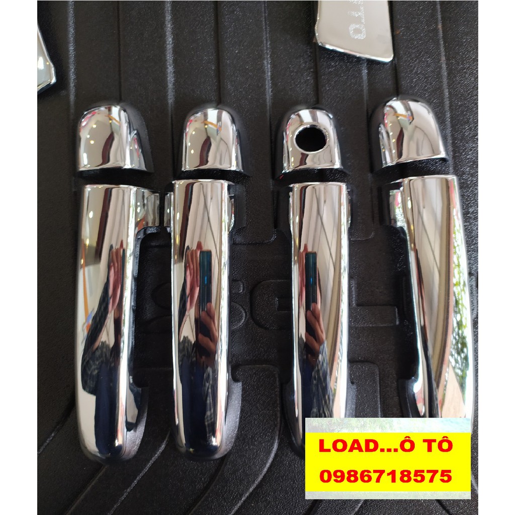 ❤️ Bộ ốp tay nắm, Hõm cửa xe Kia Soluto 2023-2019 mạ crom