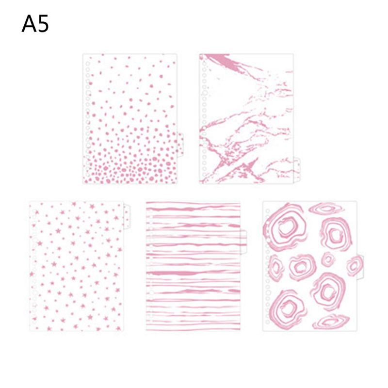 Bảng Chia Chỉ Số PVC 6 Lỗ Màu Đồng Cho Tạp Chí Rời