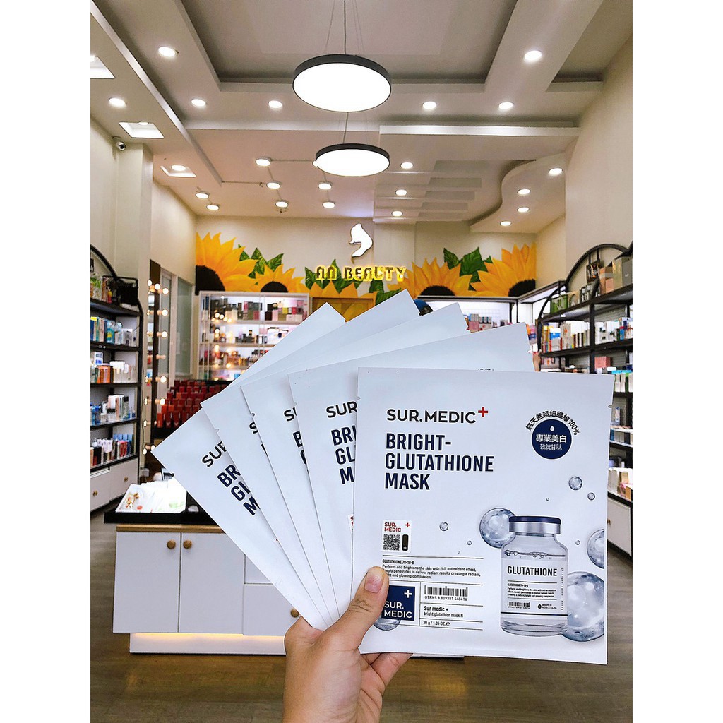 Mặt Nạ Làm Trắng Chuyên Sâu - Neogen Sur.Medic Bright Glutathione Mask ( hộp 10 miếng) | BigBuy360 - bigbuy360.vn