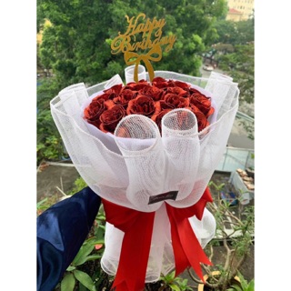 BÓ 19 BÔNG HOA KIM TUYẾN HOA NHŨ SANG CHẢNH KT08521