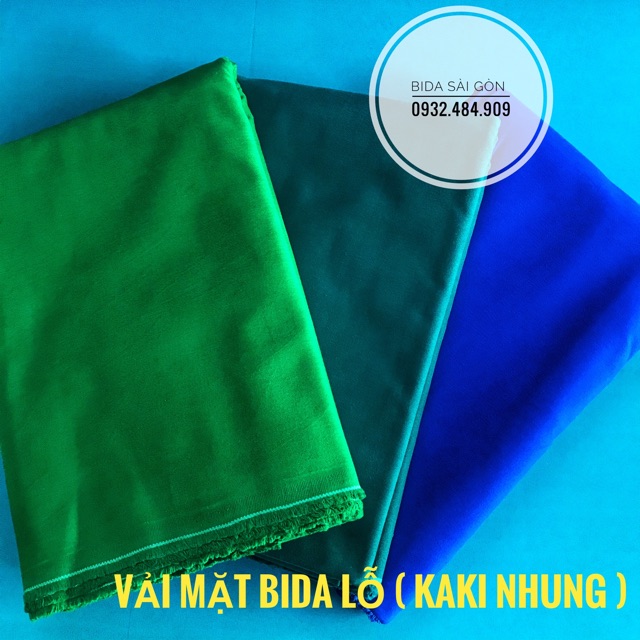 [Rẻ+Bền+Đẹp] Vải bàn bida Lỗ - Kaki Nhung