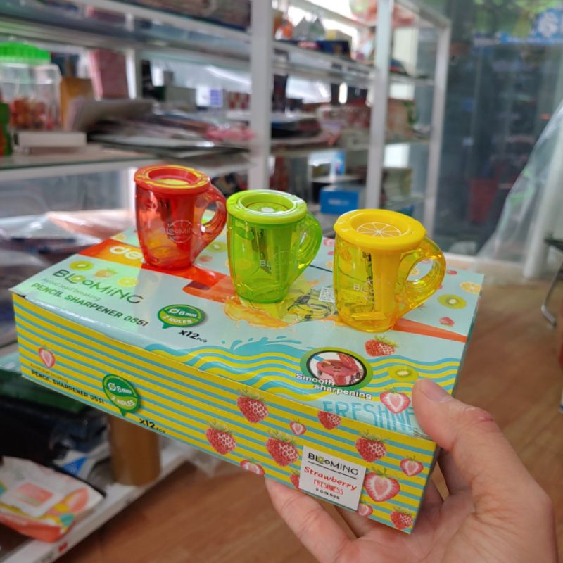 ✅ Gọt bút chì DELI - Dòng Blooming - Strawberry Freshness - Cực Dễ Thương