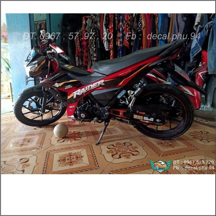 Tem Rời Raider Đỏ đen mới (C)