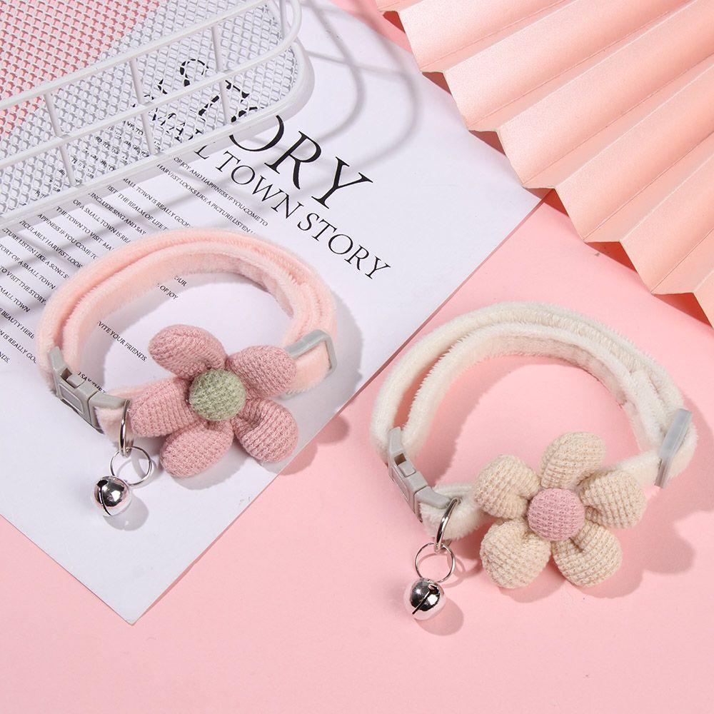 FAY Vòng Cổ Gắn Chuông Hình Hoa Hoạt Hình Cho Mèo Cưng