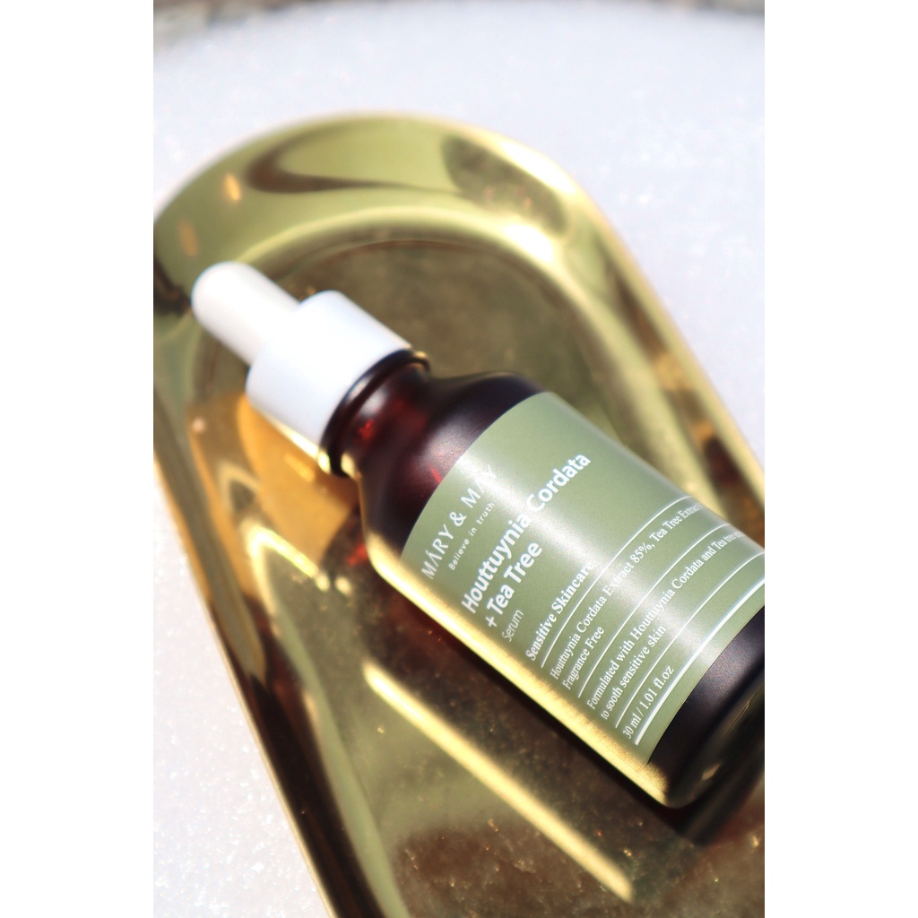 Tinh Chất Se Khít Lỗ Chân Lông Mary&May Houttuynia Cordata + Tea Tree Serum 30ml