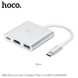 Cáp Chuyển Hoco HB14 Cổng Type-C Ra 3 Cổng HDMi + Type-C + Usb 3.0