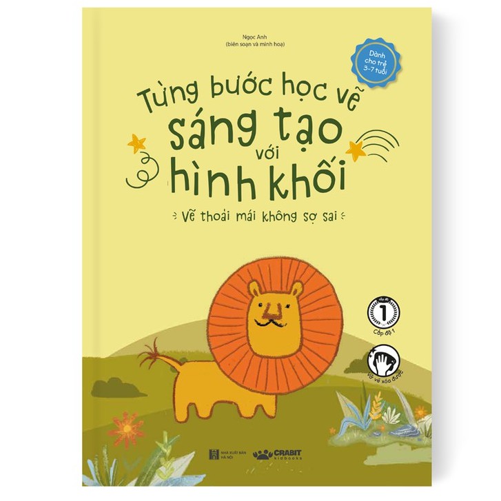 Sách - Từng bước học vẽ sáng tạo với hình khối - Crabit Kidbooks