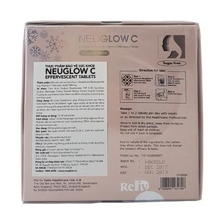 Viên uống trắng da Neuglow C dạng sủi