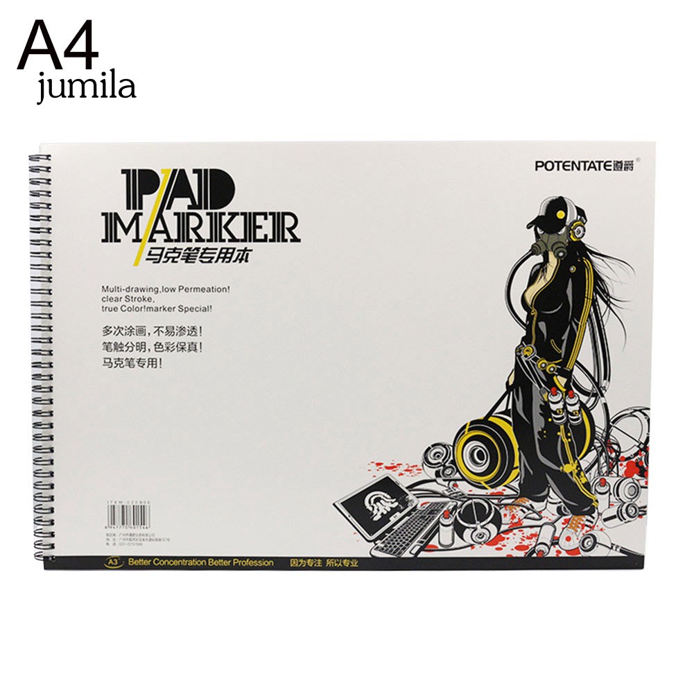 Sổ vẽ giấy kích cỡ A4/A5 32 tờ không thấm nước