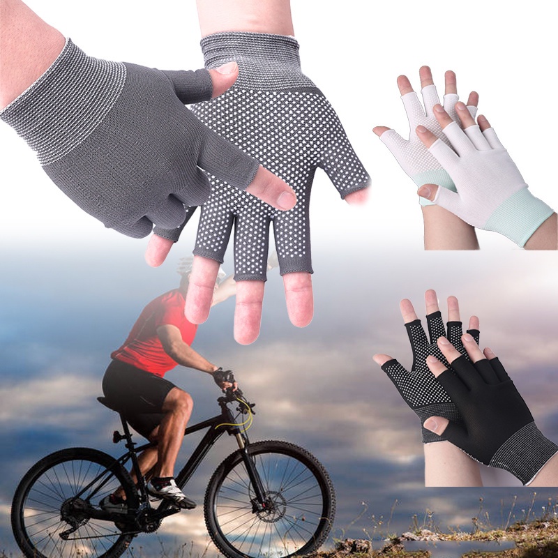 1 Đôi Găng Tay Thể Thao Hở Ngón Chống Trượt Thoáng Khí