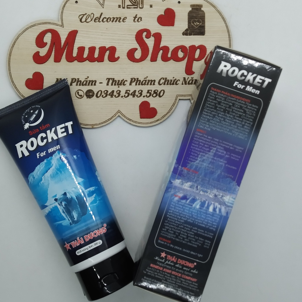 SỮA TẮM ROCKET [FOR MEN] tuýp 200g