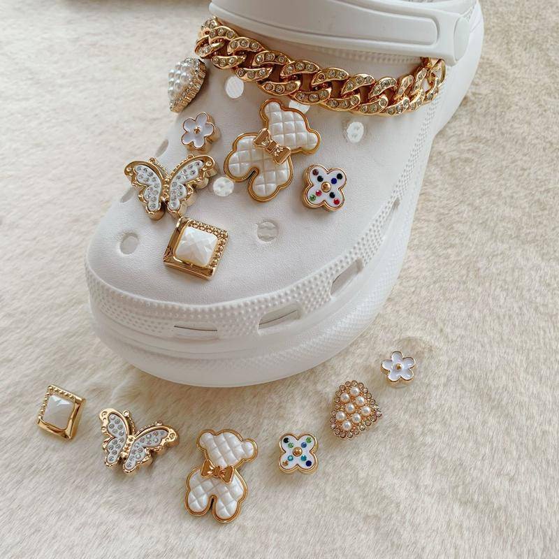 sticker dép crocsPhụ Kiện Trang Trí Giày Tự Làm Kiểu Dáng Xinh Xắn