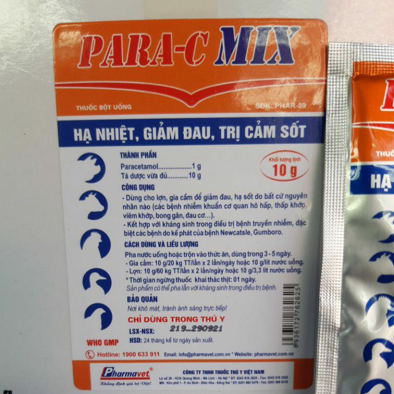 Para C Mix 10g bột pha