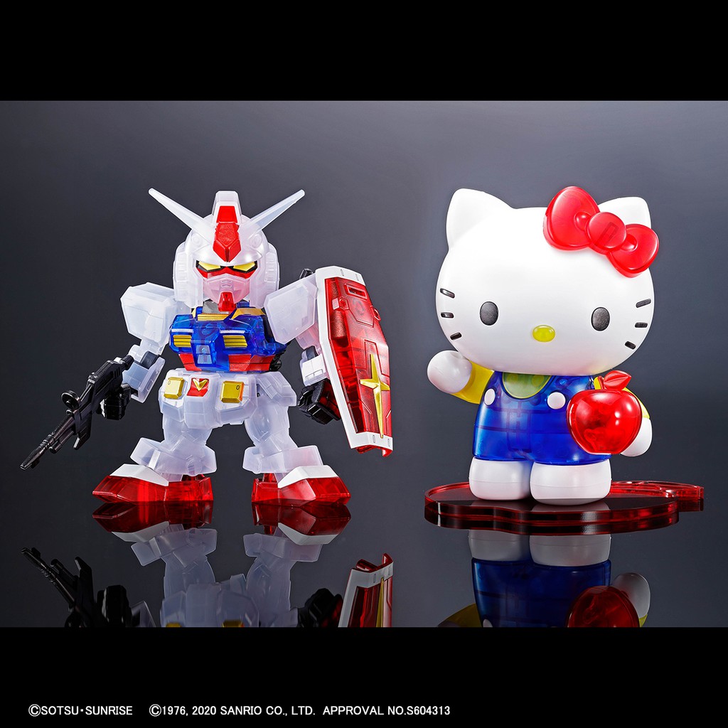 Mô Hình Gundam SD Hello Kitty / RX-78-2 Clear Color EX Standard Bandai Đồ Chơi Lắp Ráp Anime Nhật