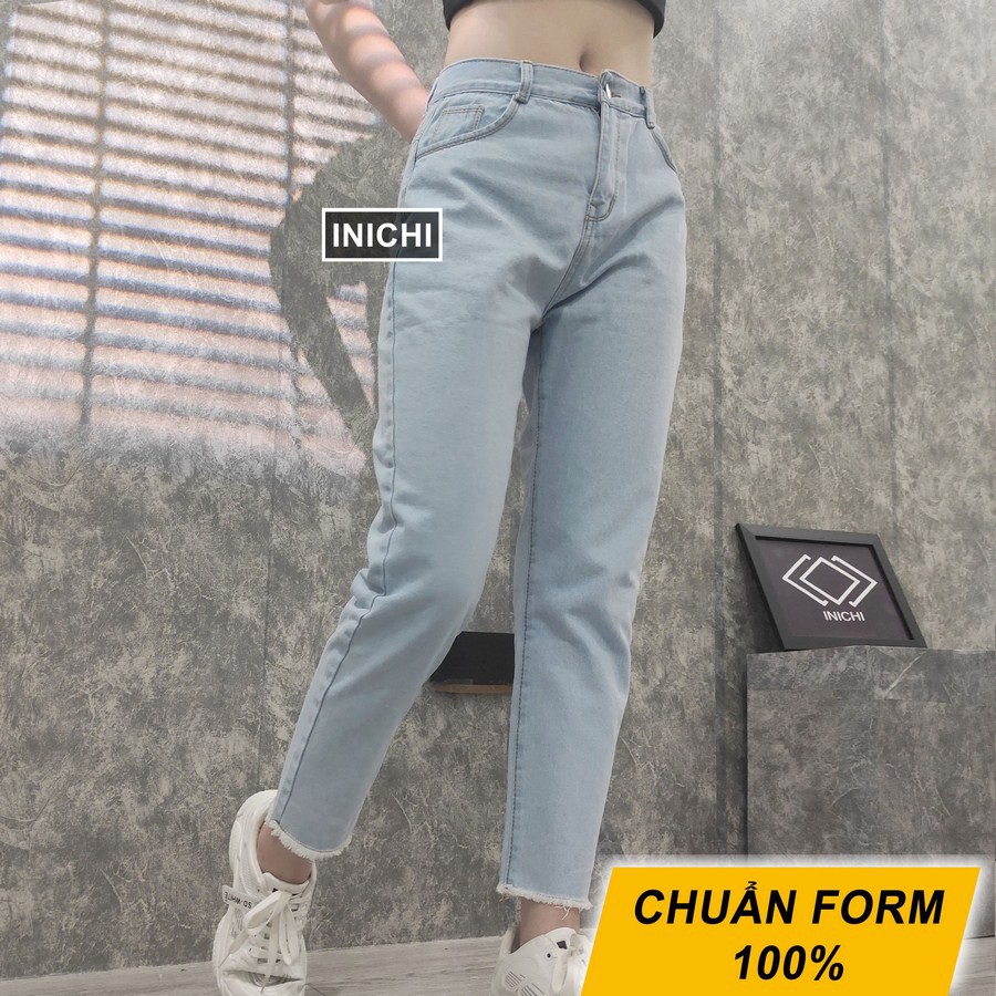 Quần Jean nữ INICHI Q903 ống rộng SIMPLE JEAN Unisex vải jean cao cấp chất đẹp