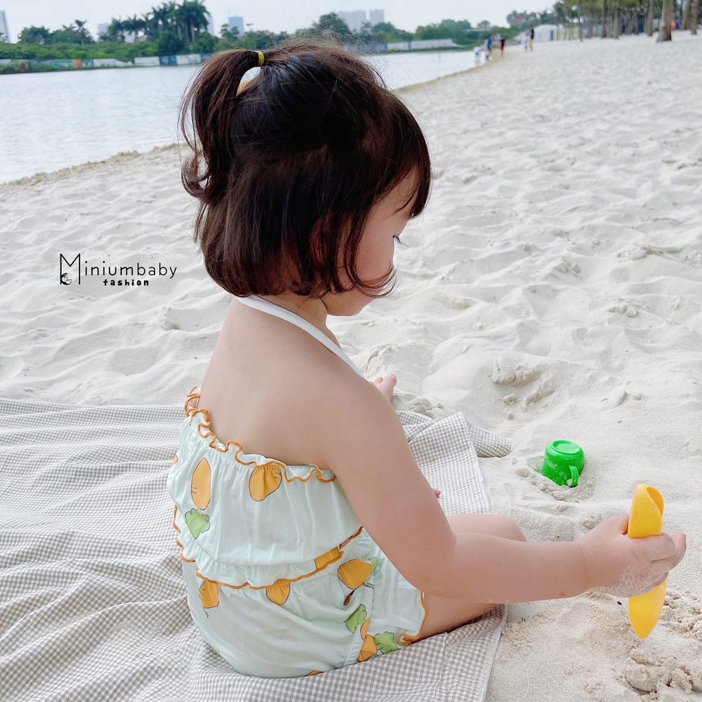 Bộ đồ bơi cho bé trai, bé gái từ 1-8 tuổi, bikini đi biển cho bé hình khủng long,cà rốt, thỏ dễ thương miniumbabyfashion