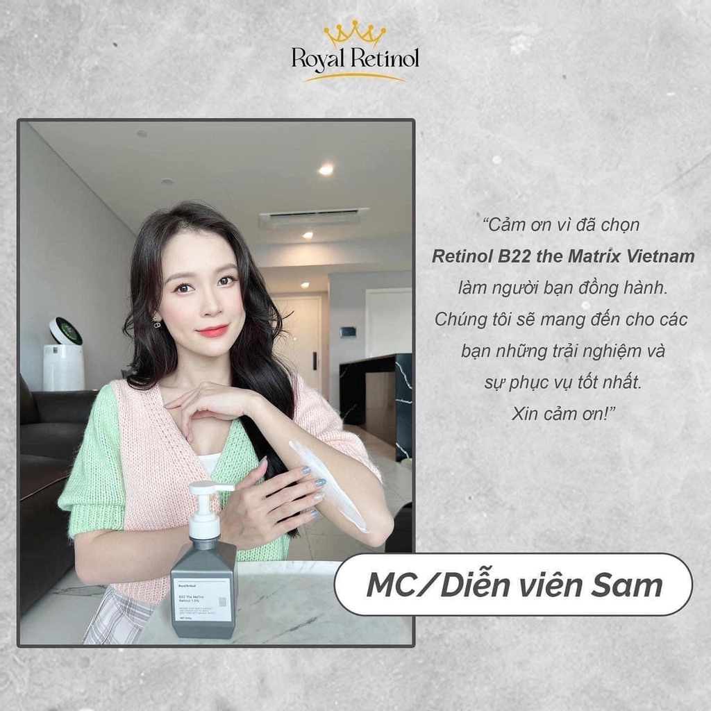 Kem Ủ Kích Trắng Toàn Thân Royal Retinol B22 The Matrix Retinol 1.5%