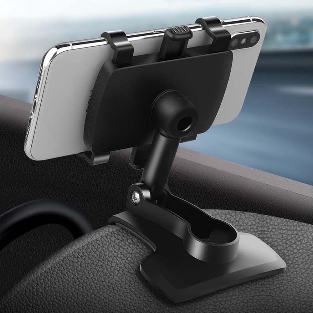 Giá Đỡ Điện Thoại DARNELL Xoay 360 Độ Kẹp Tấm Chắn Nắng Phía Sau Xe Hơi