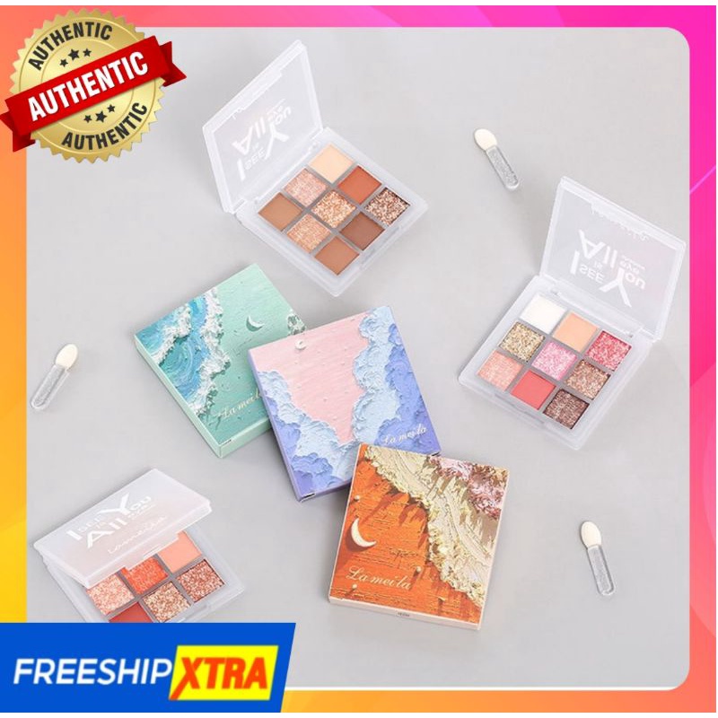 [Bán Buôn Sỉ] Bảng Phấn Mắt Nhũ Lì 9 Ô Vuông Lameila Baby BB1 P52 Dikalu | BigBuy360 - bigbuy360.vn