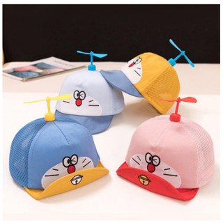 Nón mũ lưỡi trai cho bé hình Doremon gắn chong chóng siêu ngộ nghĩnh cho bé