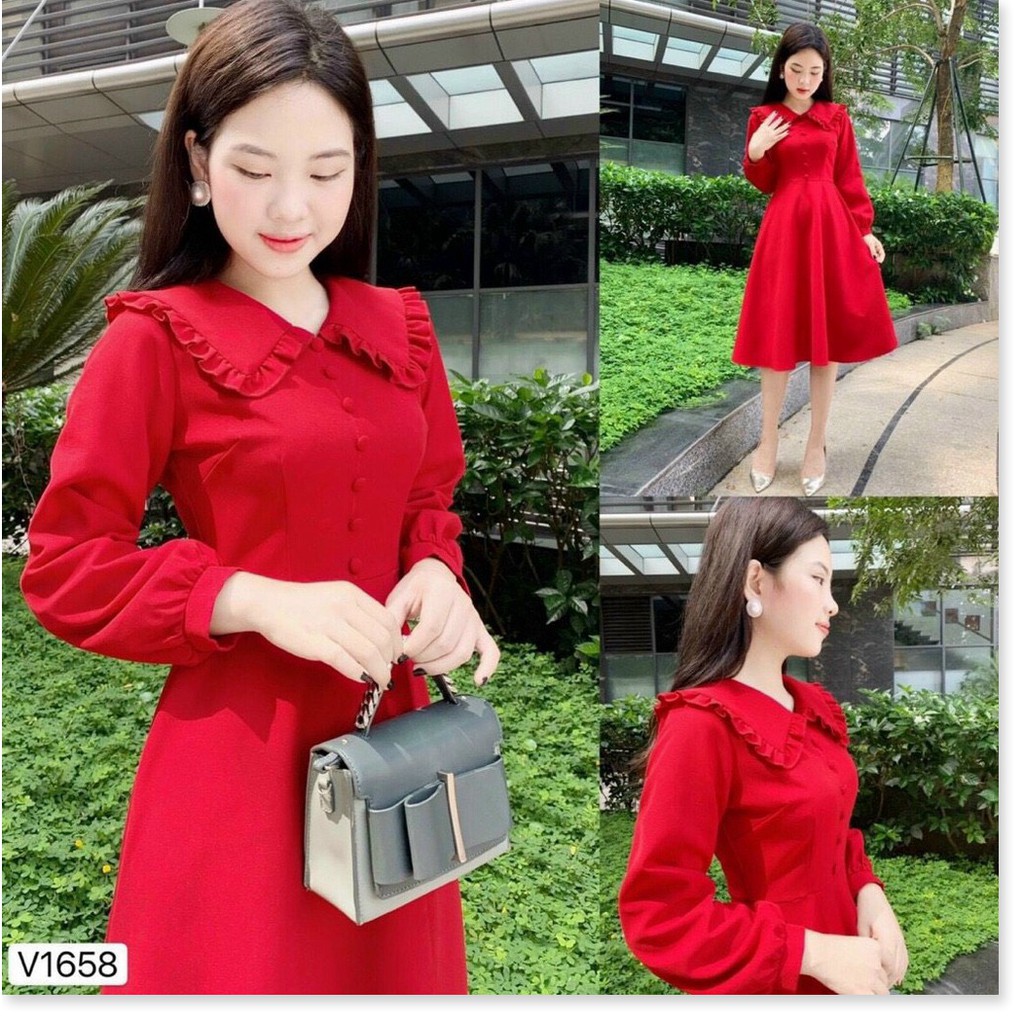 ĐẦM UMI DÁNG XÒE,HỌA TIẾT TRƠN NHƯNG KHÔNG KÉM PHẦN SANG TRỌNG,THÍCH HỢP ĐI CHƠI,DẠO PHỐ,DỰ TIỆC KHÁNH AN FASHION