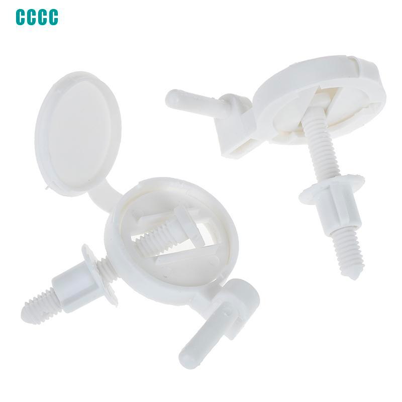 Set 1 / 2 Nút Nhựa Cố Định Bệ Ngồi Toilet