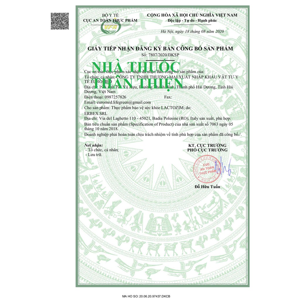 {Nhập Ý} Lactozim - Men Enzym giúp tăng cường tiêu hóa, giúp trẻ ăn ngon, tăng cường đề kháng (150ml)
