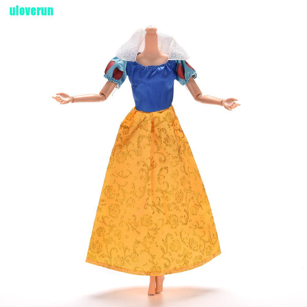 1 Đầm Dự Tiệc In Hình Bạch Tuyết Cho Búp Bê Barbies 11 &quot;