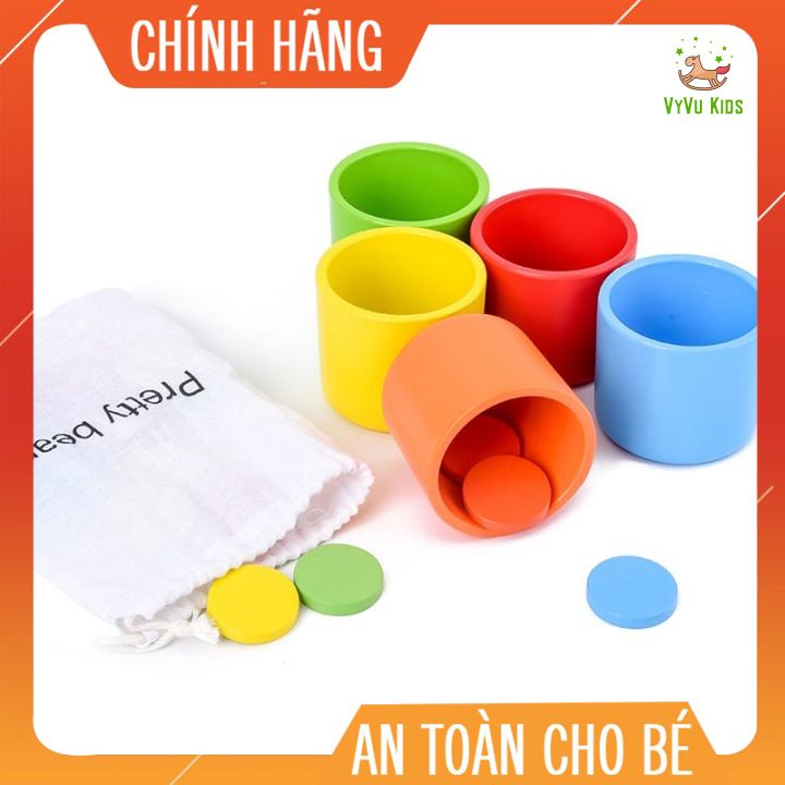 Cốc phân loại xu theo màu sắc♥️ CHÍNH HÃNG♥️ ĐỒ CHƠI GIÁO DỤC♥️ giúp bé phát triển tốt óc sáng tạo