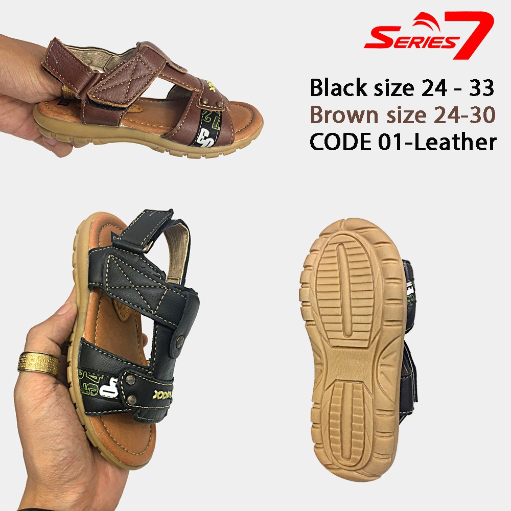 [RẺ VÔ ĐỊCH] Dép sandal da bò bé trai cực chất CODE1-2 Made in Viet Nam