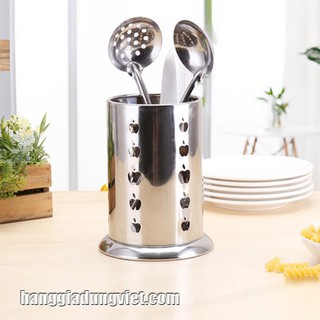 Ống đựng muỗng đũa bằng inox - ống đũa inox tròn cao cấp