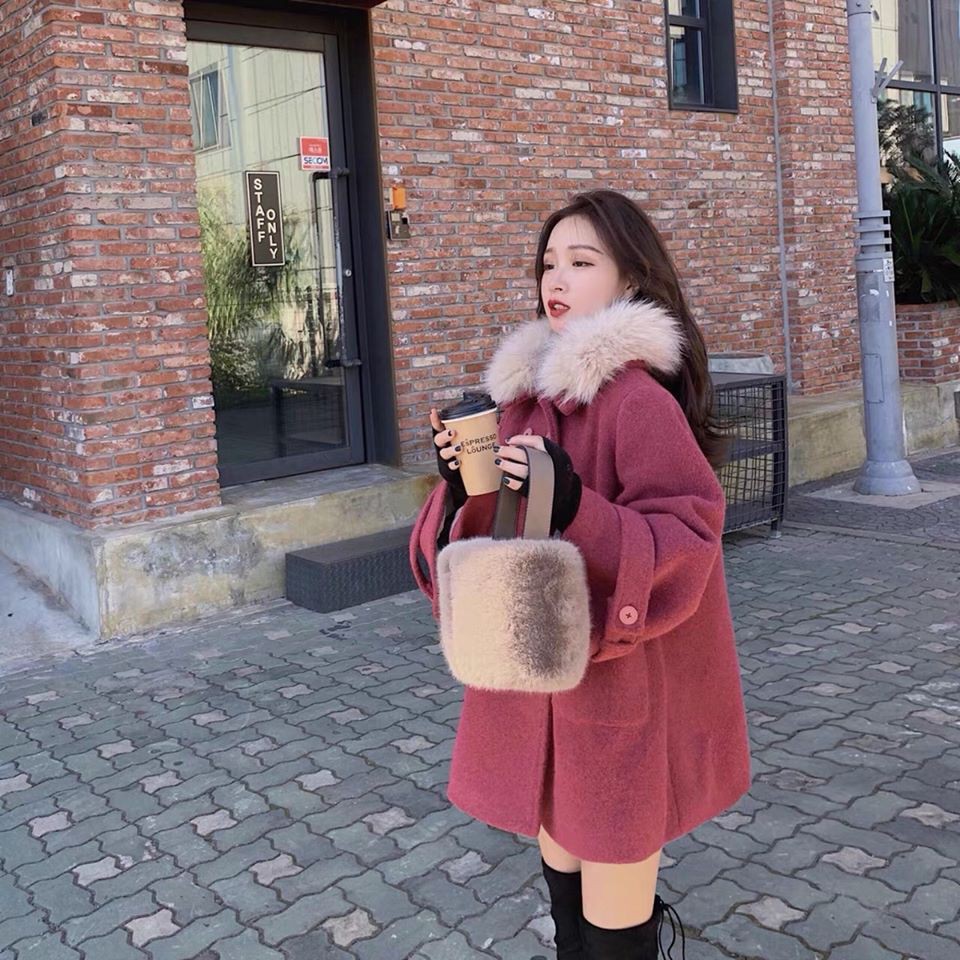 ÁO KHOÁC DẠ CỔ LÔNG Siêu Phẩm