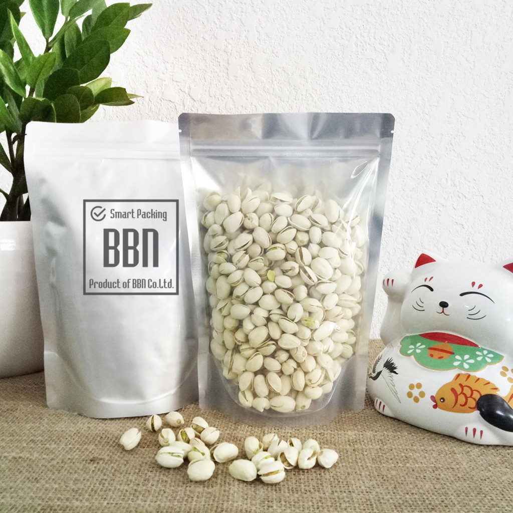 Combo 2kg Túi zip bạc đáy đứng (1 mặt bạc, 1 mặt trong)