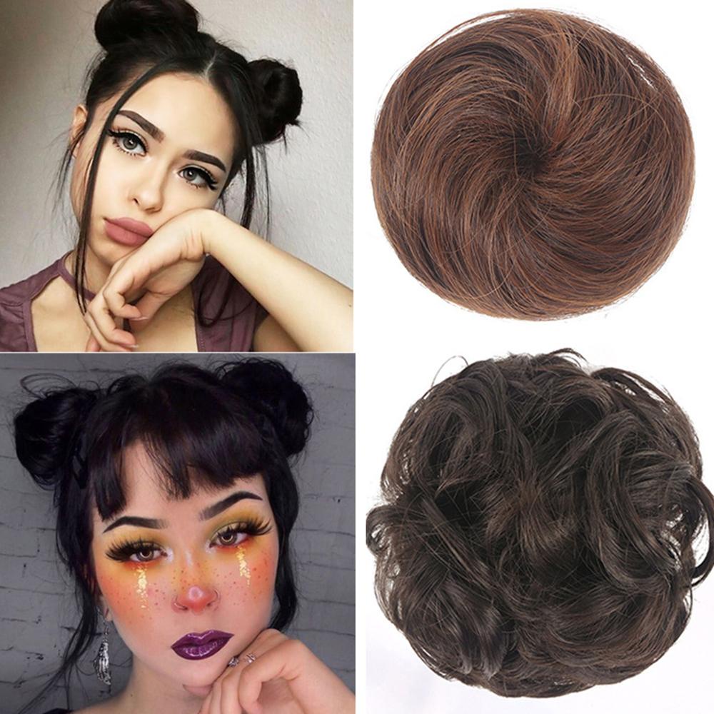 Búi Tóc Giả DWAYNE Màu Đen / Nâu Tự Nhiên Có Kẹp Dành Cho Nữ