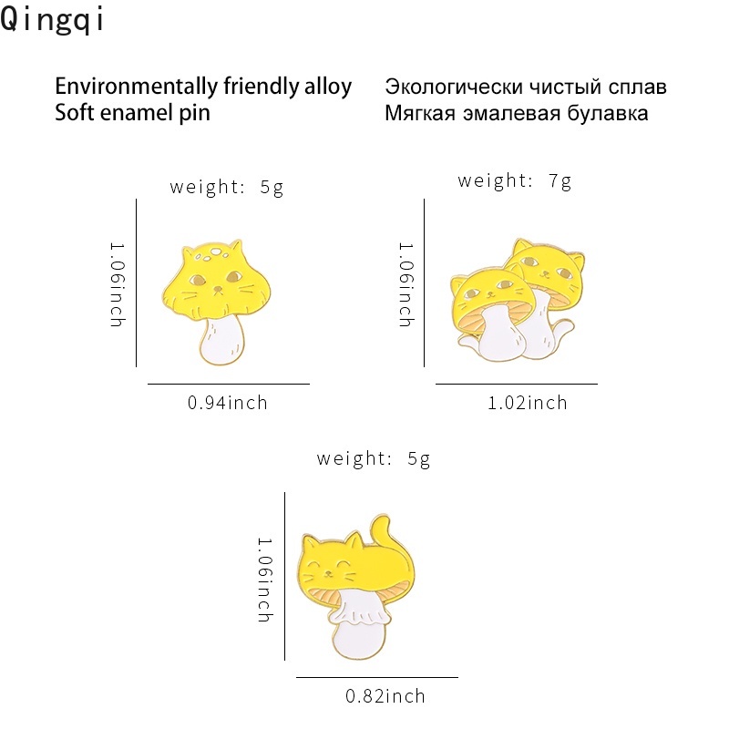 Ghim Cài Áo Miss Zoe Tráng Men Hình Mèo Hoạt Hình Dễ Thương