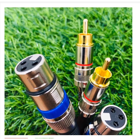 Dây canon 1 đầu cái 1 đầu hoa sen . Dùng kết nối vang cơ  xuống âmly