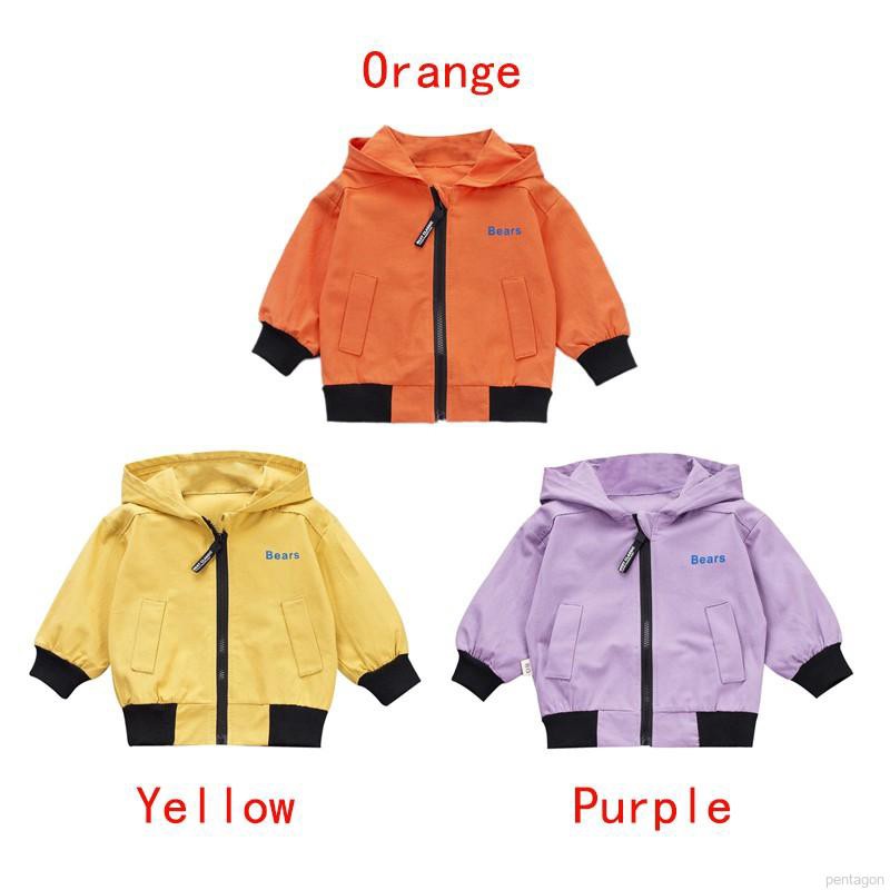 Áo khoác hoodie kéo khóa in chữ cho bé trai