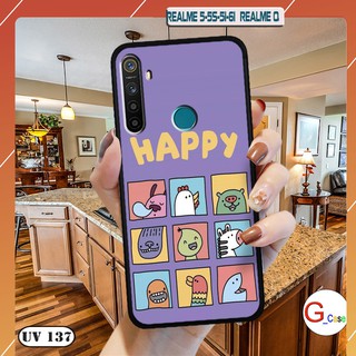 Ốp lưng Realme 5-5s-5i-6i nhám viền dẻo